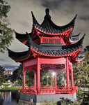 The Chinese Ting, a pagoda-style pavilion at Lake Eola in Orlando